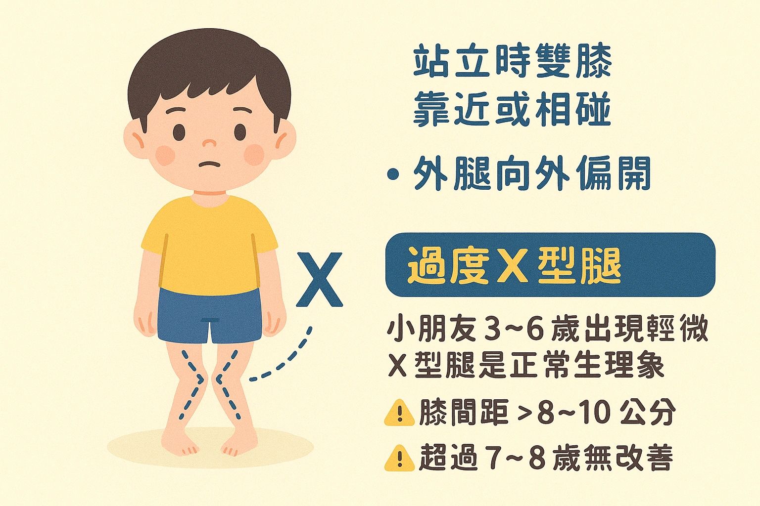 兒童扁平足示意圖